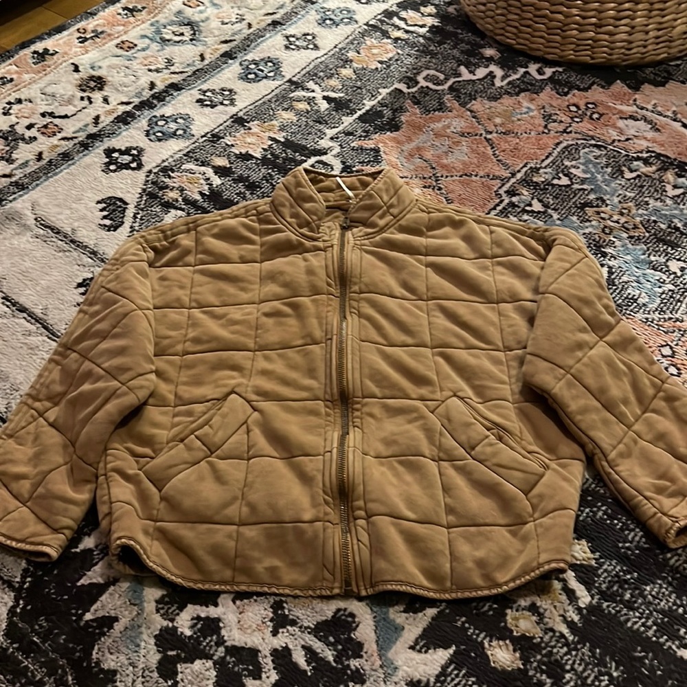 Free People Quilted Dolman Jacket